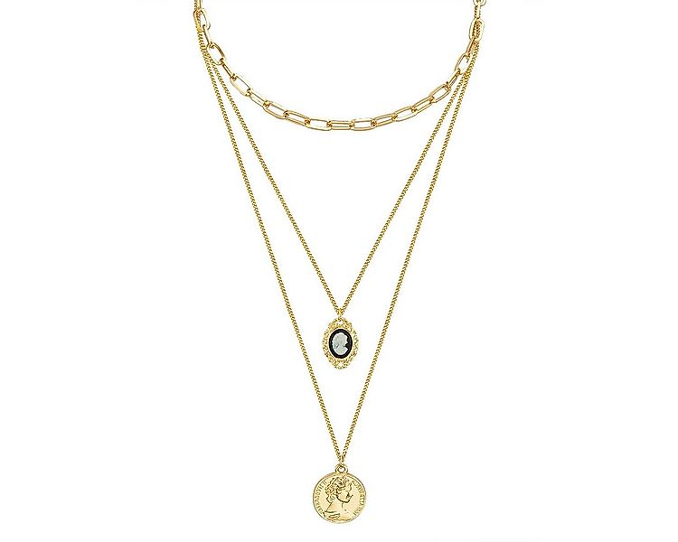 Lulu & Jane Gliederkette AV116 (1-tlg), mit Medaillon/Münze günstig online kaufen