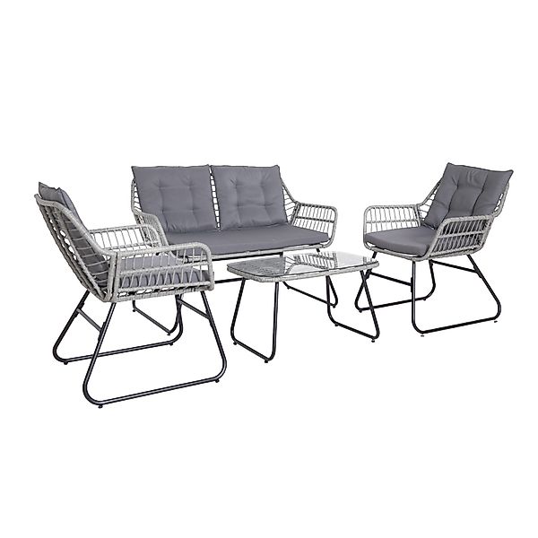 SVITA Gartenlounge-Set CAPRI, (Set, Tisch mit günstig online kaufen