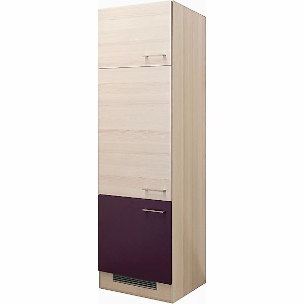 Flex-Well Exclusiv Geräteumbauschrank Focus 60 cm Akazie-Aubergine-Akazie günstig online kaufen