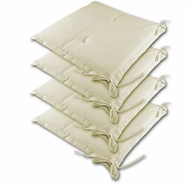 Sitzkissen 4er-Set Sydney Creme 45x40x6cm günstig online kaufen