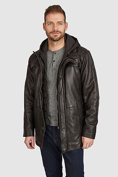 bugatti Lederjacke BUVILIO (1-St) mit Stehkragen günstig online kaufen