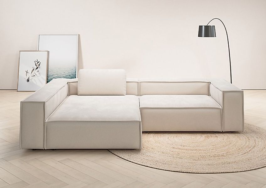 Places of Style Ecksofa »Watertown, moderne XXL L-Form, 306 cm breit«, Komf günstig online kaufen