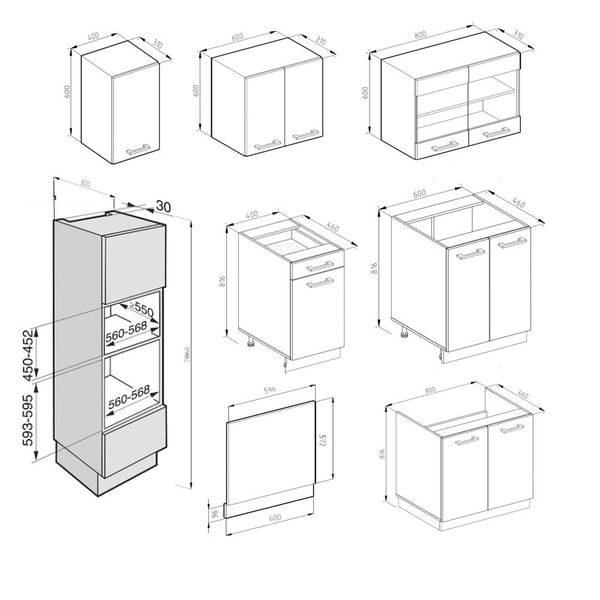 Vicco Küchenzeile R-Line, Beton/Weiß, 300 cm günstig online kaufen