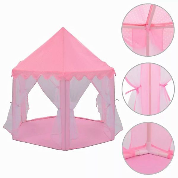 Vellora Prinzessinbett Prinzessin-Spielzelt Rosa 133 x 140 cm (Durchmesser günstig online kaufen