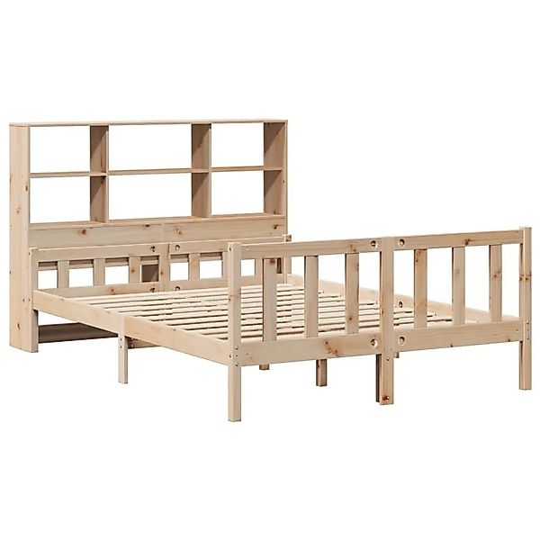 vidaXL Massivholzbett mit Regal ohne Matratze 160x200 cm Kiefernholz 332213 günstig online kaufen