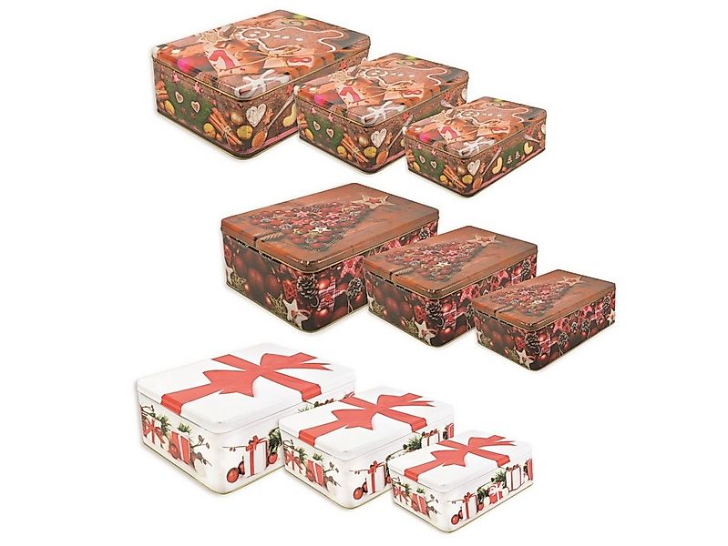 RIFFELMACHER & WEINBERGER Weihnachtsfigur Riffelmacher Gebäckdosen 3-er Set günstig online kaufen