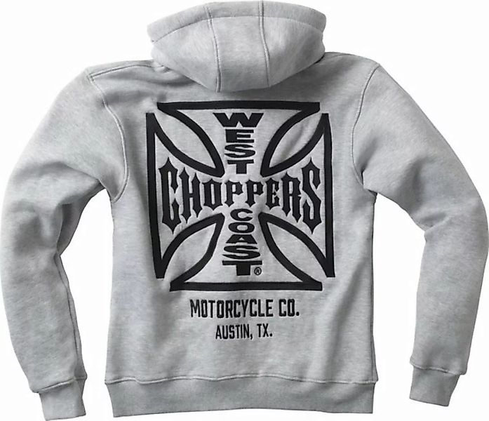 West Coast Choppers Kapuzenpullover Og Atx Zip Hoody Grey Melange günstig online kaufen