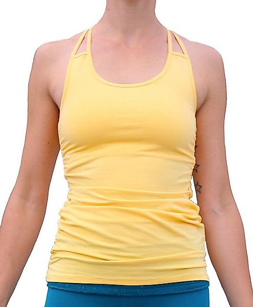 ESPARTO Yogatop Spaghettishirt Suramya in Bio-Baumwolle geraffte Seiten günstig online kaufen