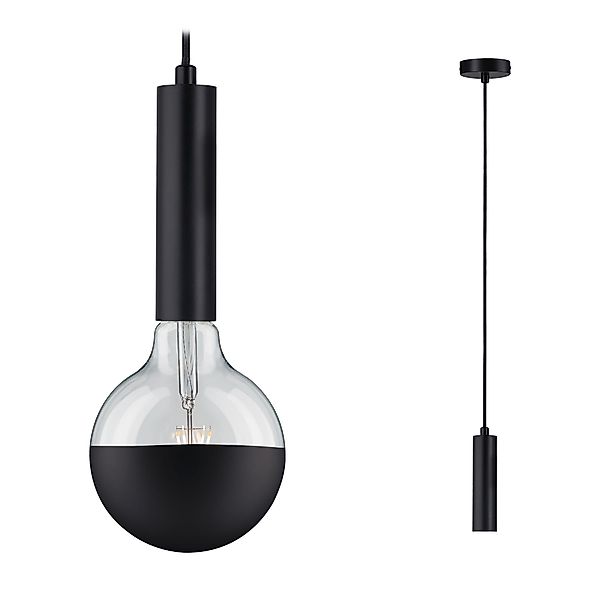 Paulmann "Neordic Pendelleuchte Kine E27 max. 60W Schwarz dimmbar Metall" günstig online kaufen
