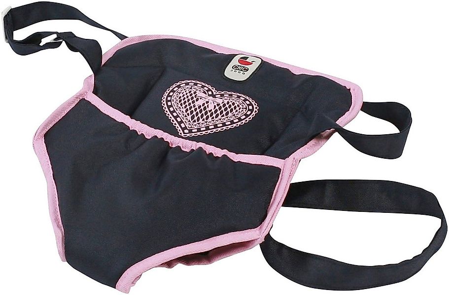 CHIC2000 Puppen Bauchtrage Melange Grau-Navy günstig online kaufen