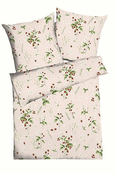 Kaeppel Bettwäsche Walderdbeeren, Mako Satin, 2 günstig online kaufen
