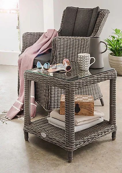 Destiny Balkonset »Luna Merano« Set, 4 Stk. tlg. bestehend aus 1x Sessel, 1 günstig online kaufen