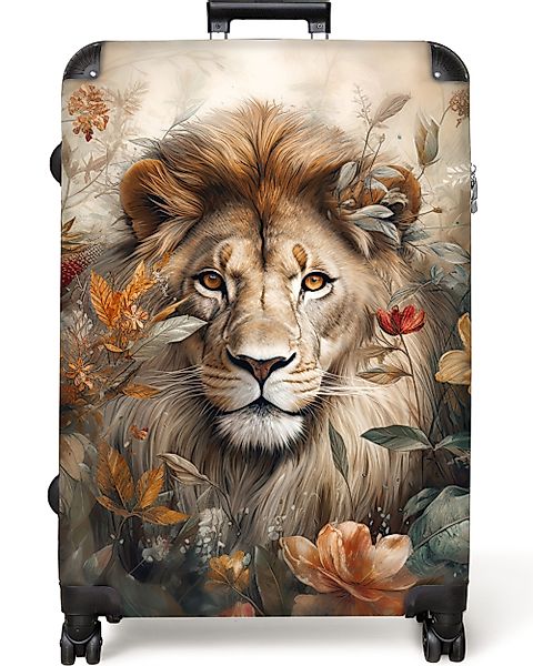 NoBoringSuitcases.com© Hartschalen-Trolley Löwe - Wildtiere - günstig online kaufen