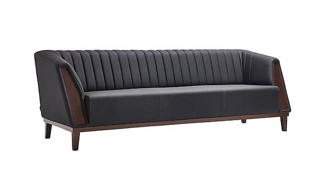 JVmoebel 3-Sitzer Sofa 3-Sitzer Polster Sofas Leder Design Luxus Textil Cou günstig online kaufen