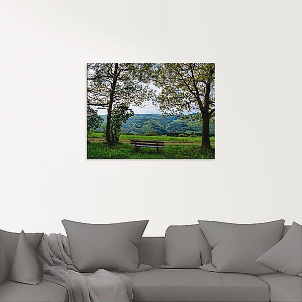 Artland Glasbild »Ausblick in den Frühling«, Felder, (1 St.), in verschiede günstig online kaufen