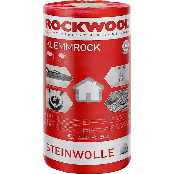 Rockwool Klemmrock Dämmwolle WLG 035 200 mm (25 Rollen - 62,5 m²) 1 Palette günstig online kaufen