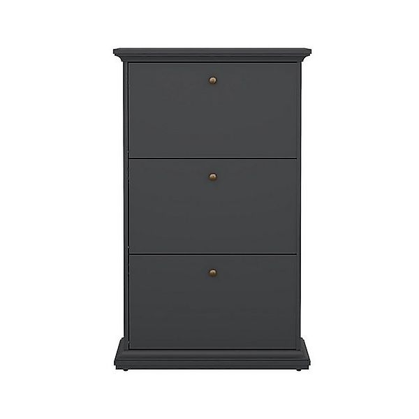 ebuy24 Schuhschrank Venedig Schuhschrank mit 3 Klappen matt grau. günstig online kaufen
