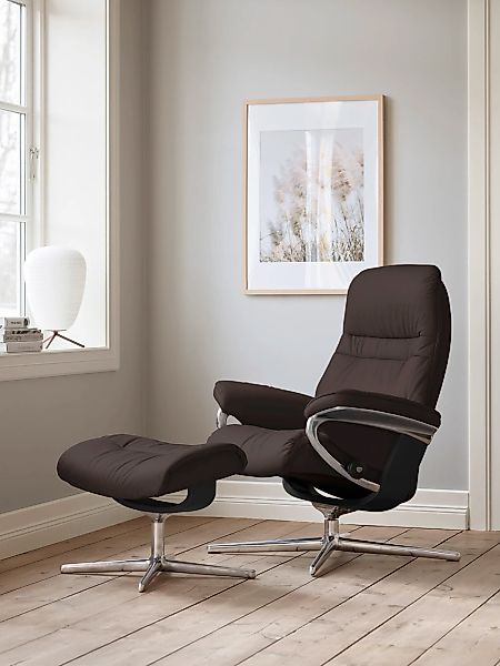 Stressless "Sunrise" mit Cross Base, Größe S, M & L, Holzakzent Schwarz günstig online kaufen