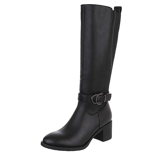 Ital-Design Damen Stiefel mit Gürtelschnalle und günstig online kaufen