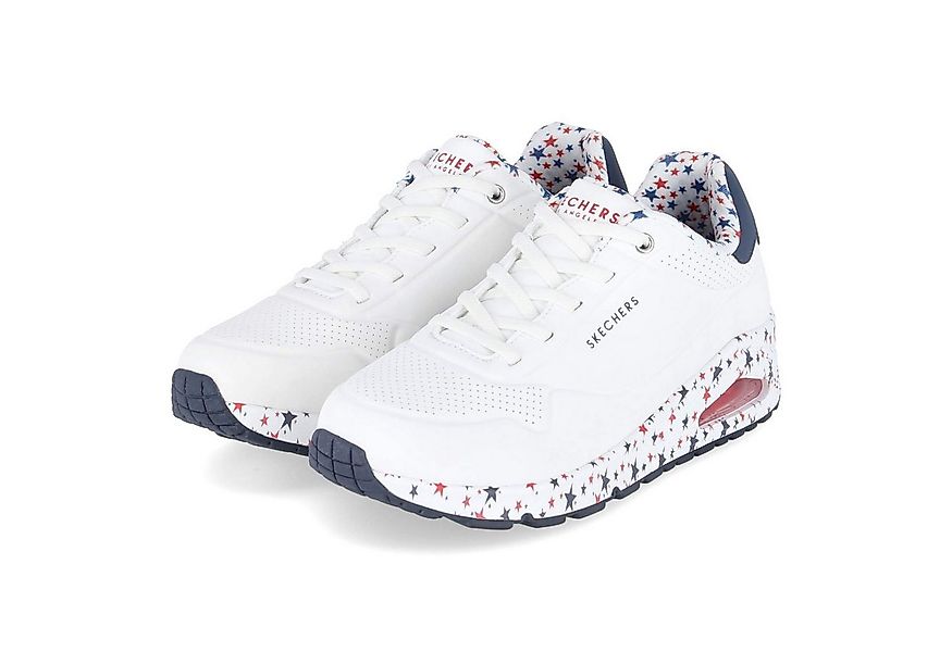 Skechers Skechers 177008 WRDB Damen Synthetik weiß Schnürschuh günstig online kaufen