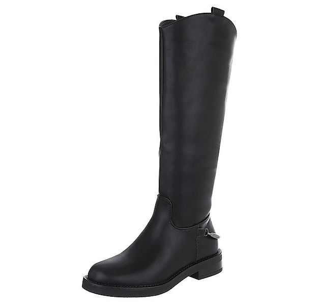 Ital-Design Elegante hohe Stiefel für Damen mit hohem Komfort Stiefel (9047 günstig online kaufen