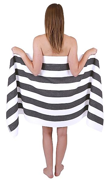 Betz Saunatuch Badetuch XXL Berlin mt Streifen Größe 70 x 180 cm, 100% Baum günstig online kaufen