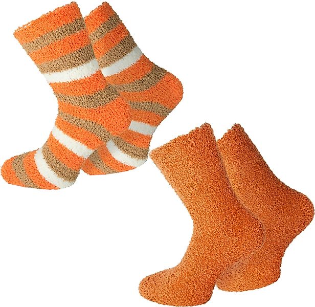normani Kuschelsocken 2 Paar Kuschel-Socken Ringel günstig online kaufen