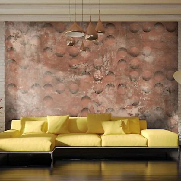 artgeist Fototapete Brick bubbles rot Gr. 150 x 105 günstig online kaufen