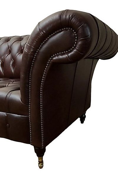 JVmoebel Chesterfield-Sofa Klassische Polster Chesterfield Couch Textil Led günstig online kaufen