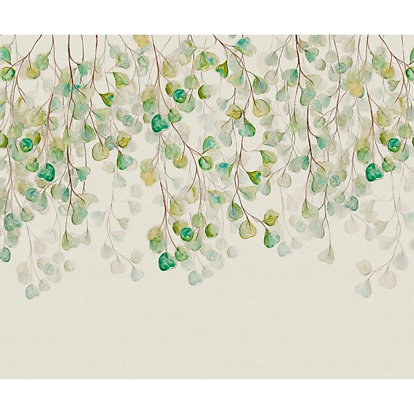 Komar Vliestapete 1974 Grün-Beige 300 cm x 250 cm günstig online kaufen
