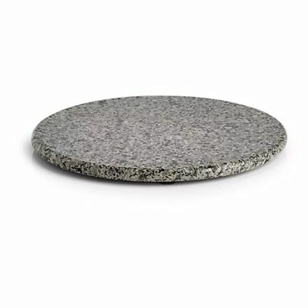 Neuetischkultur Servierplatte rund Granit grau günstig online kaufen