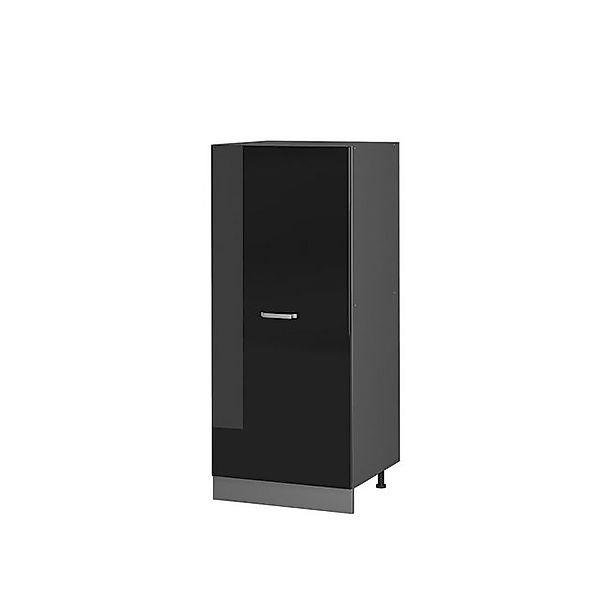 Vicco Hochschrank R-Line Küchenkommode Schwarz Hochglanz/Anthrazit 60 cm günstig online kaufen