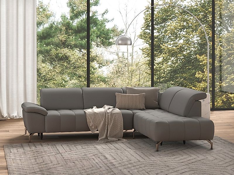 sit&more Ecksofa »Cool L-Form«, wahlweise mit Kopfteilverstellung und Vorzi günstig online kaufen