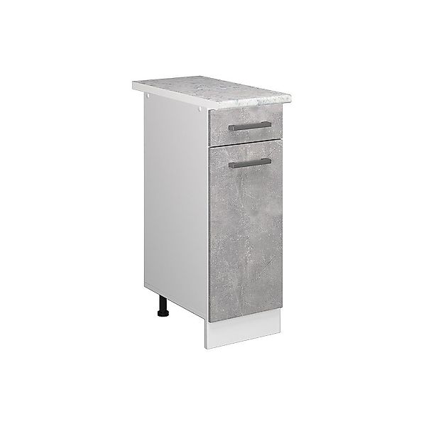 Vicco Schranksystem R-Line, Beton/Weiß, 30 cm günstig online kaufen