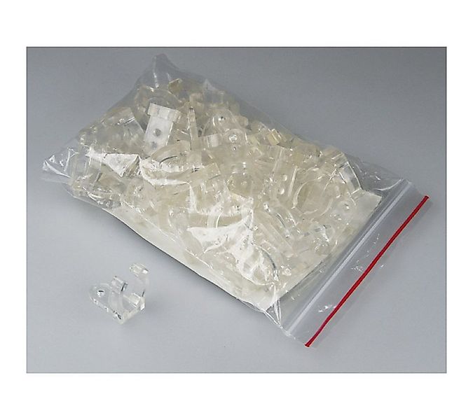 ChiliTec LED Dekolicht 50x Befestigungsclips für LED Strip, Transparent günstig online kaufen
