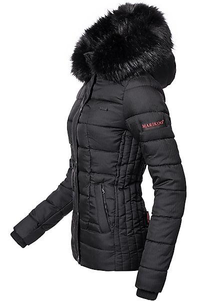 Marikoo Steppjacke Unique modische Winterjacke mit Kunstpelz-Kapuze günstig online kaufen