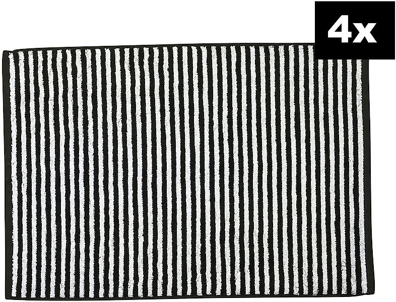 done.® Badematte DAILY SHAPES Stripes 4er-Set, Höhe 5 mm, fußbodenheizungsg günstig online kaufen