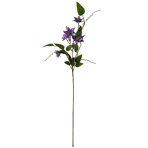 Kunstblume Kunstblume Lila Flora Clematis, HTI-Living, günstig online kaufen