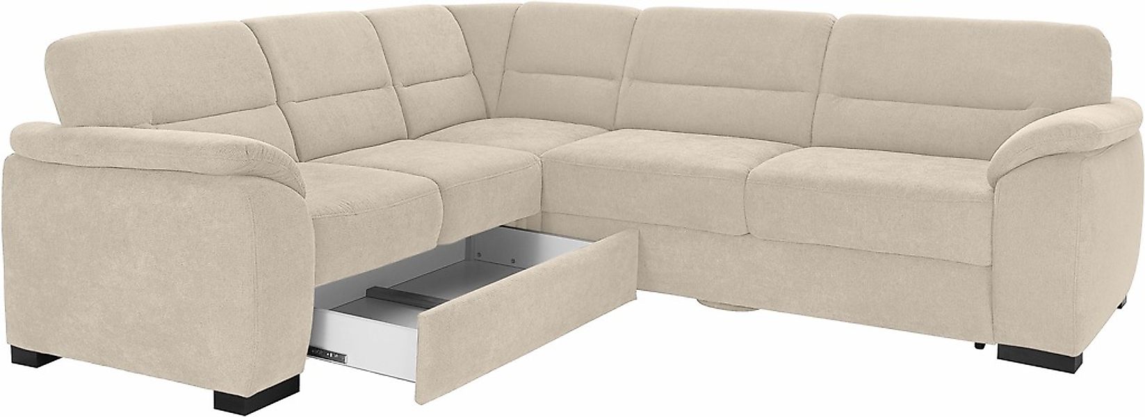 sit&more Ecksofa "Montego L-Form, B: 256cm" wahlweise mit Bettfunktion und günstig online kaufen