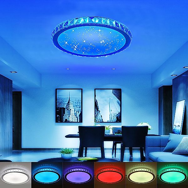 oyajia LED Deckenleuchte 40W RGB Sternenhimmel günstig online kaufen