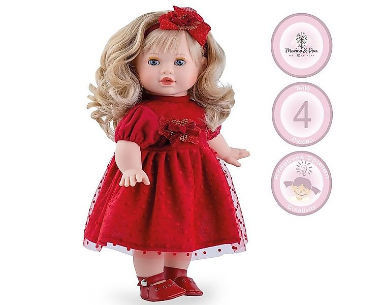 Marina & Pau Anziehpuppe Paula Mädchenpuppe mit Haaren und Schlafaugen günstig online kaufen