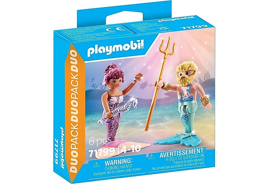 Playmobil® 71799 DuoPack Meerjungfrau und Meermann Konstruktions-Spielset günstig online kaufen