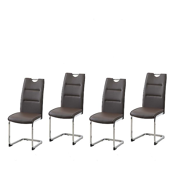 HTI-Line Esszimmerstuhl Schwingstuhl 4er Set PU günstig online kaufen