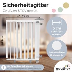 Geuther Treppenschutzgitter Oris zum Bohren 67-135 günstig online kaufen