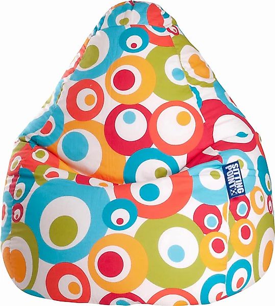 Sitting Point Sitzsack BeanBag Malibu 120 l Türkis Bunt günstig online kaufen
