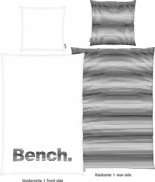 Bench. Wendebettwäsche "Bench" mit Schriftzug günstig online kaufen