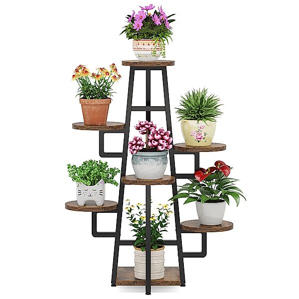 Tribesigns Blumenständer 7 Etagen Pflanzenregal Standregal, günstig online kaufen