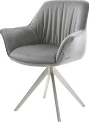 DELIFE Polsterstuhl Keila-Flex, mit Armlehnen Kreuzgestell günstig online kaufen