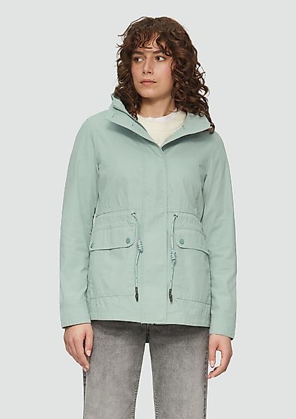 QS Funktionsjacke Outdoor-Jacke Baumwolljacke mit Tunnelzug günstig online kaufen