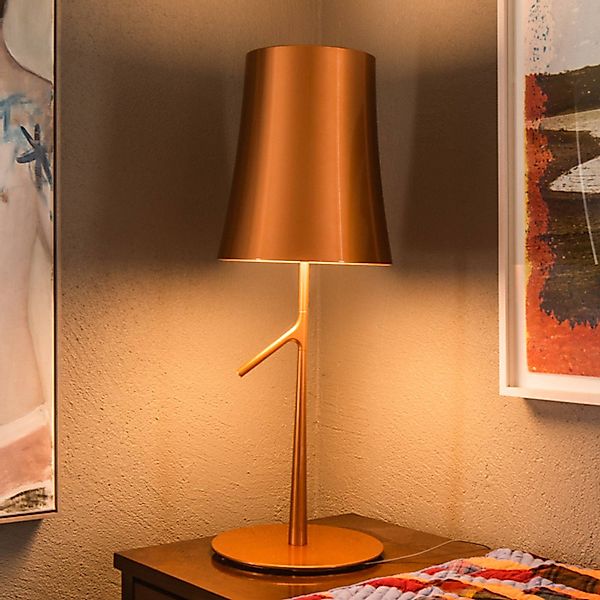 Foscarini Birdie LED grande Tischleuchte kupfer günstig online kaufen